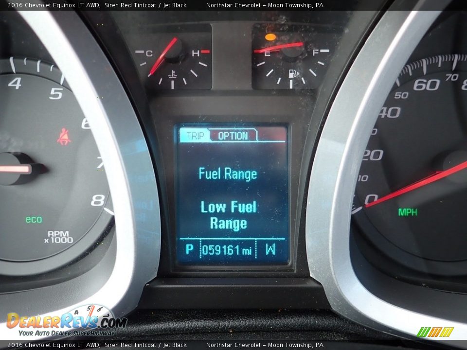 2016 Chevrolet Equinox LT AWD Siren Red Tintcoat / Jet Black Photo #29