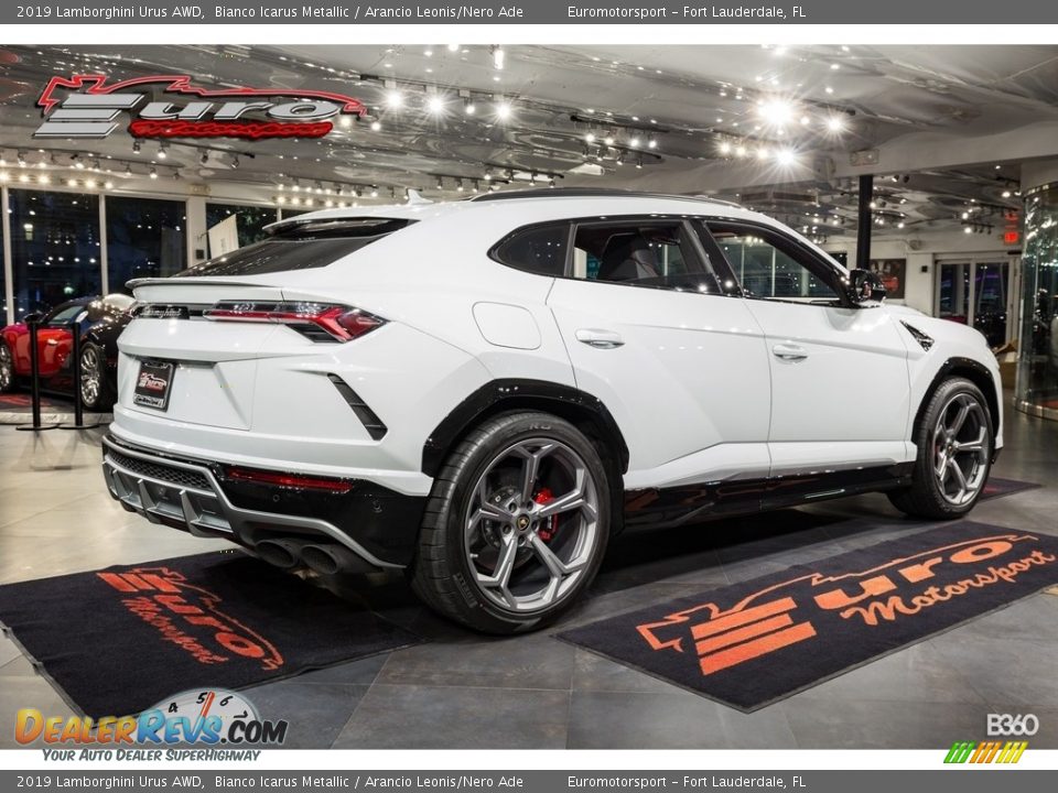 2019 Lamborghini Urus AWD Bianco Icarus Metallic / Arancio Leonis/Nero Ade Photo #47