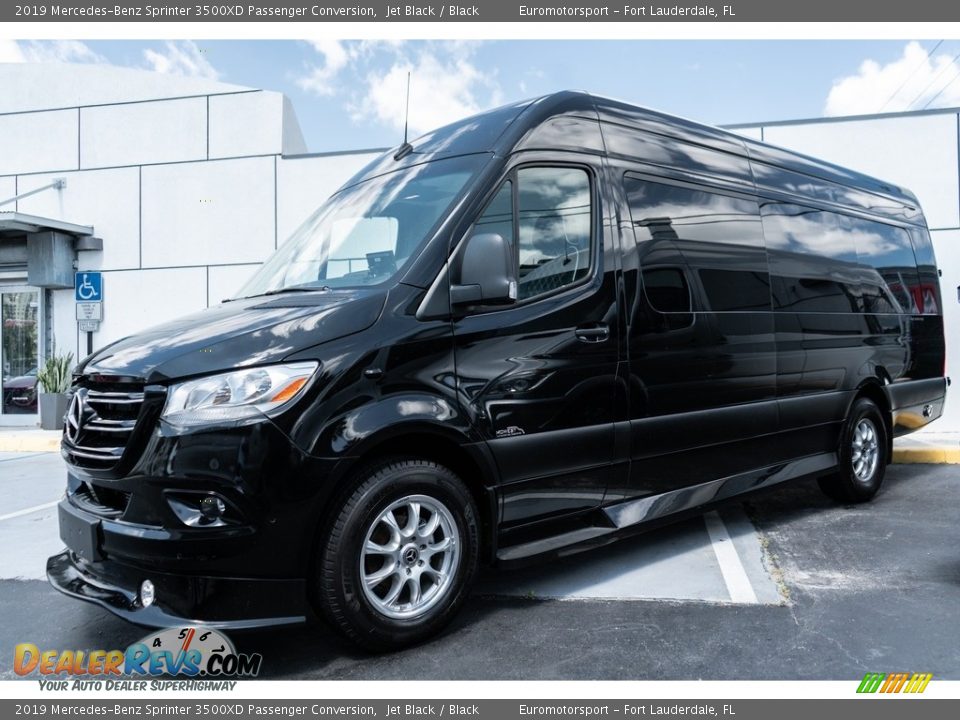 Front 3/4 View of 2019 Mercedes-Benz Sprinter 3500XD Passenger Conversion Photo #1