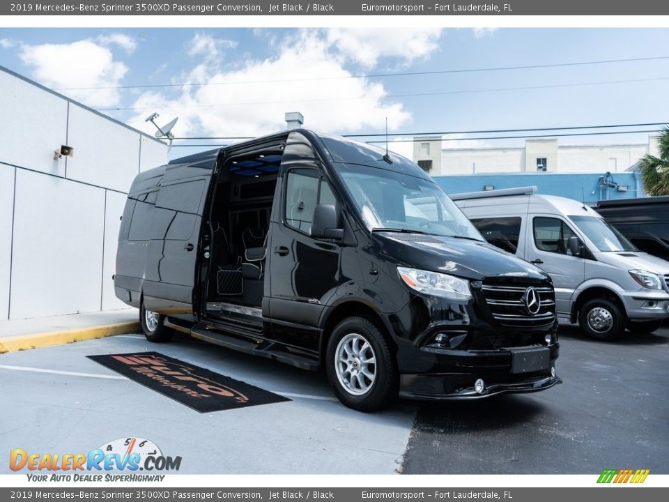Jet Black 2019 Mercedes-Benz Sprinter 3500XD Passenger Conversion Photo #2