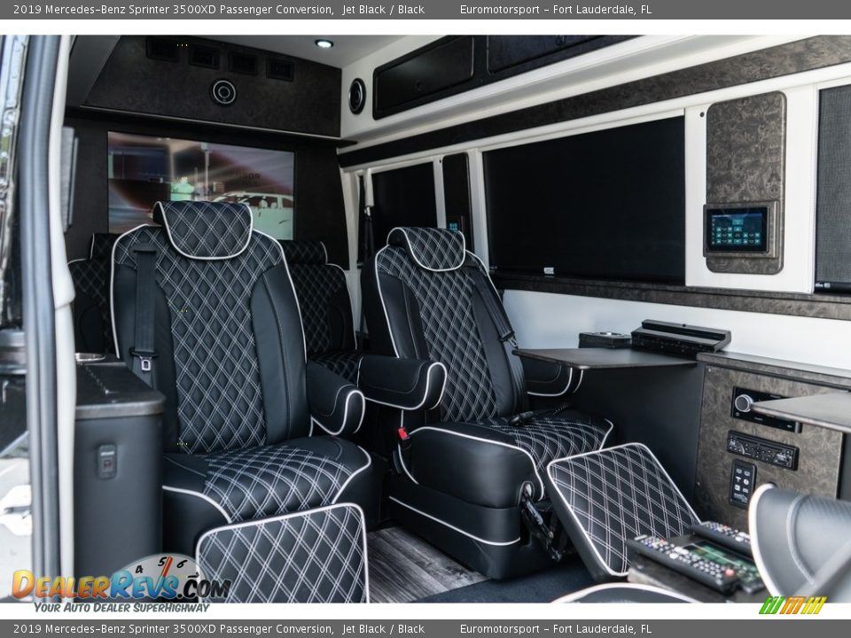 Black Interior - 2019 Mercedes-Benz Sprinter 3500XD Passenger Conversion Photo #9