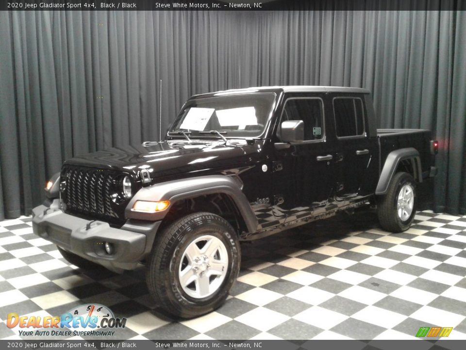 2020 Jeep Gladiator Sport 4x4 Black / Black Photo #2