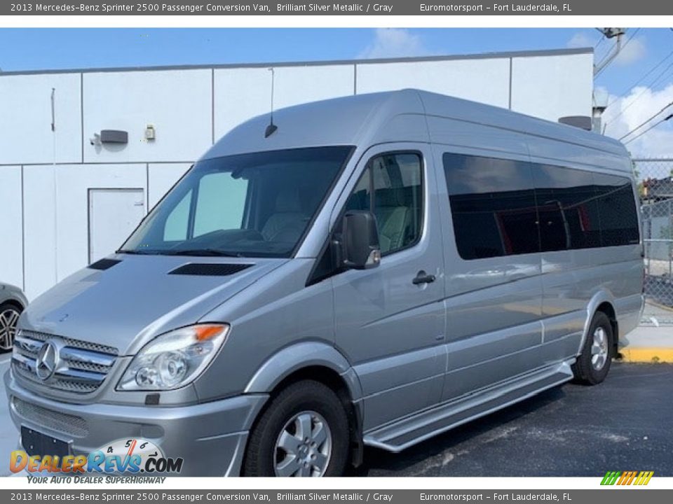 Brilliant Silver Metallic 2013 Mercedes-Benz Sprinter 2500 Passenger Conversion Van Photo #4