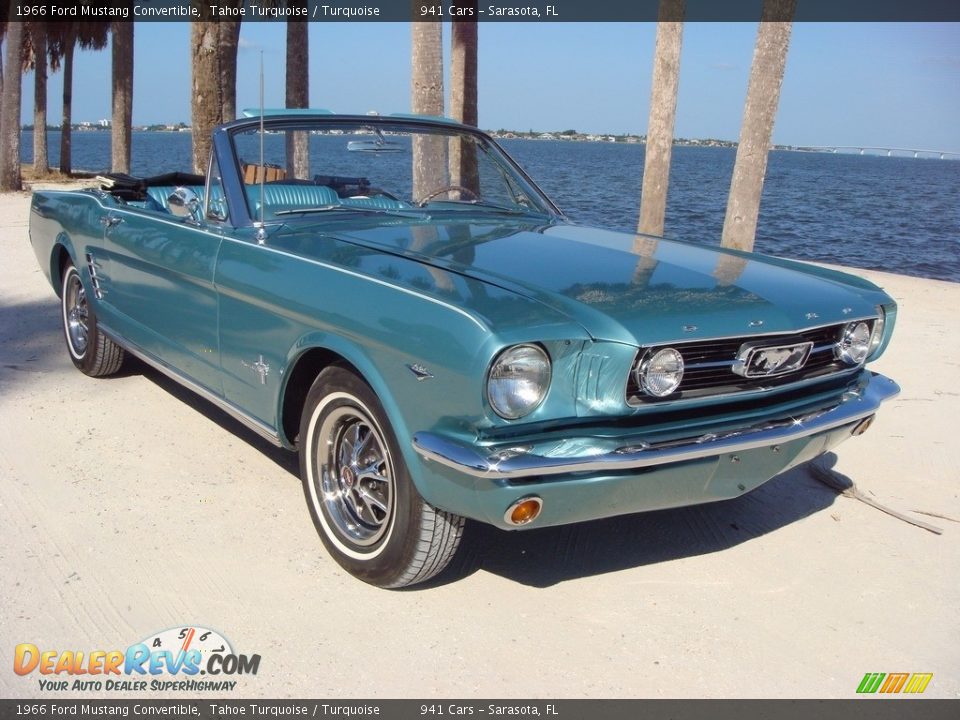 Front 3/4 View of 1966 Ford Mustang Convertible Photo #1