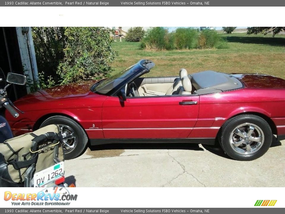 1993 Cadillac Allante Convertible Pearl Red / Natural Beige Photo #1