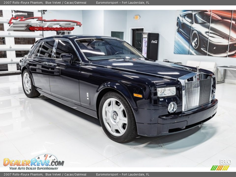 2007 Rolls-Royce Phantom Blue Velvet / Cacao/Oatmeal Photo #1