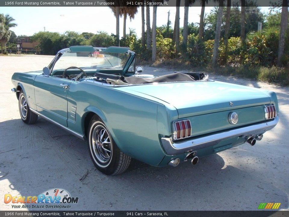 1966 Ford Mustang Convertible Tahoe Turquoise / Turquoise Photo #5