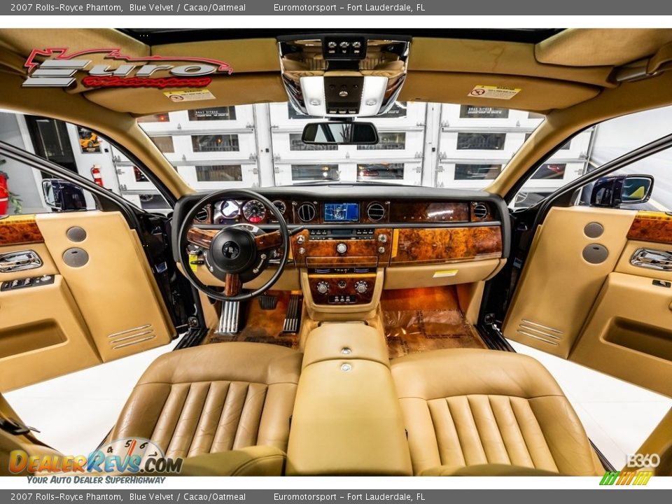 2007 Rolls-Royce Phantom Blue Velvet / Cacao/Oatmeal Photo #2