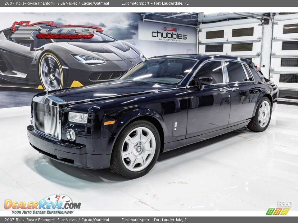 2007 Rolls-Royce Phantom Blue Velvet / Cacao/Oatmeal Photo #5