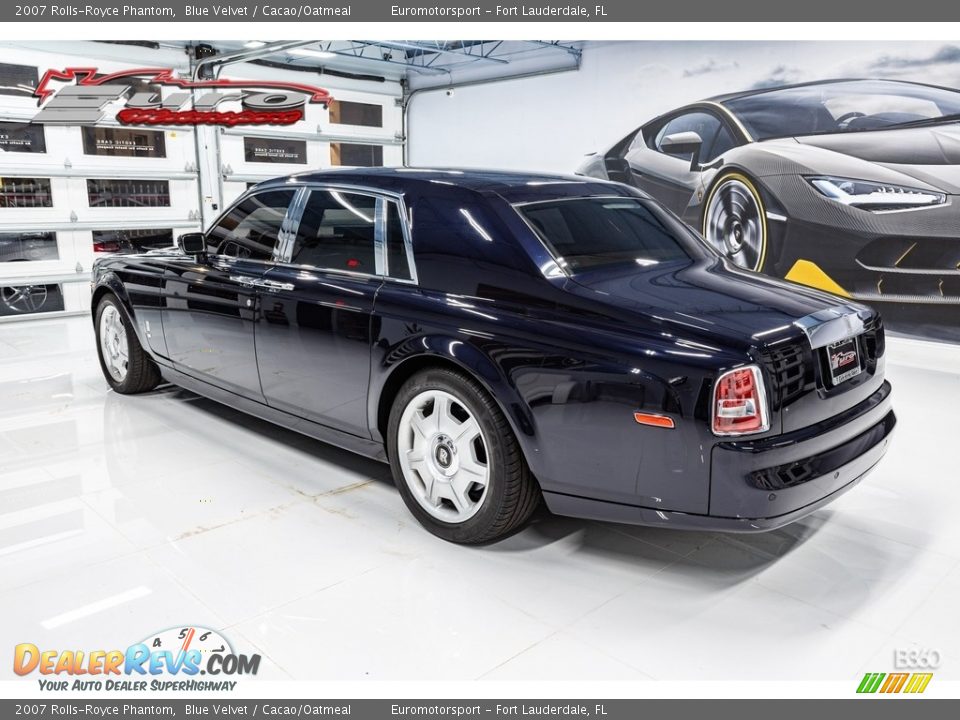 2007 Rolls-Royce Phantom Blue Velvet / Cacao/Oatmeal Photo #8