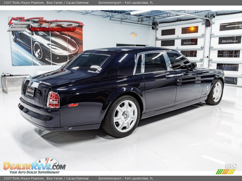 2007 Rolls-Royce Phantom Blue Velvet / Cacao/Oatmeal Photo #10