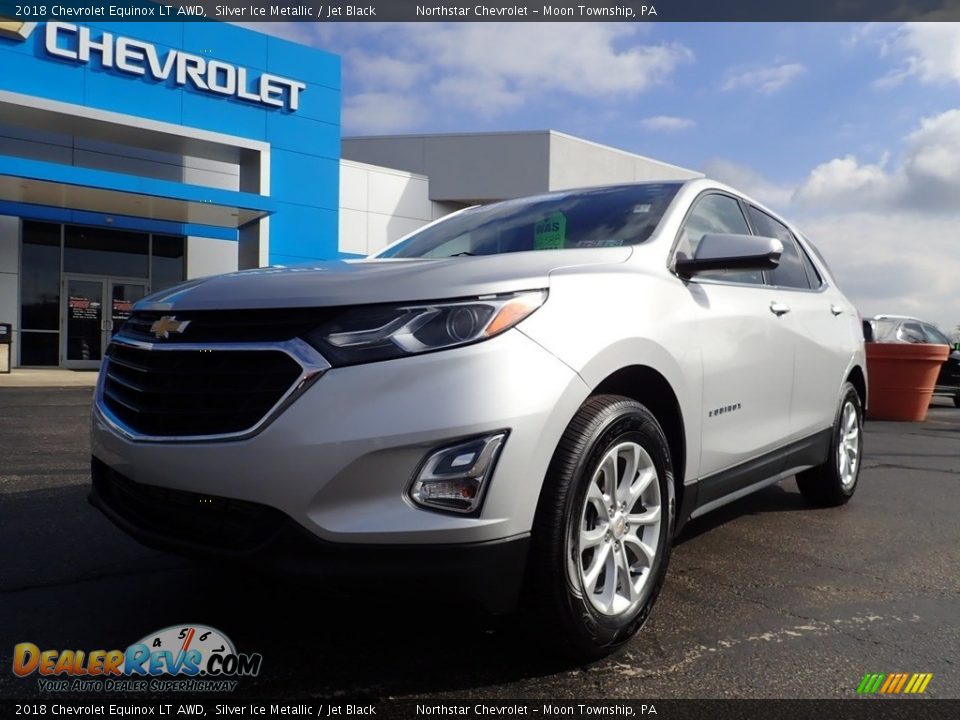 2018 Chevrolet Equinox LT AWD Silver Ice Metallic / Jet Black Photo #2