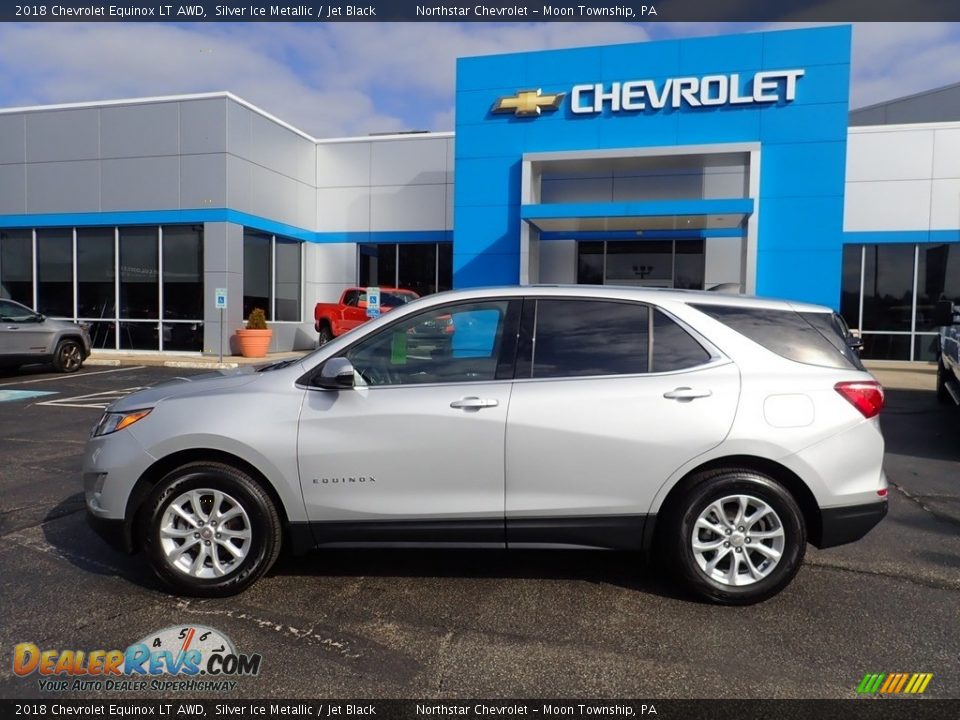2018 Chevrolet Equinox LT AWD Silver Ice Metallic / Jet Black Photo #3