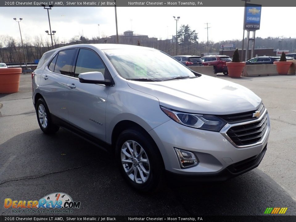 2018 Chevrolet Equinox LT AWD Silver Ice Metallic / Jet Black Photo #11