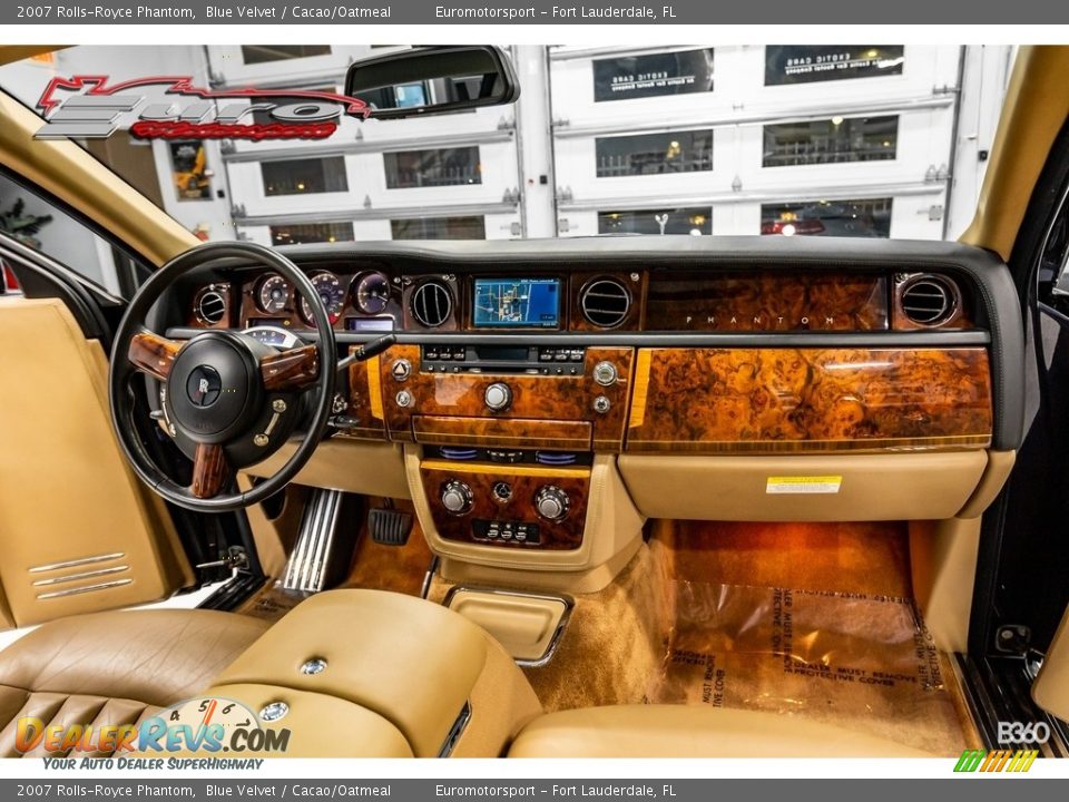 2007 Rolls-Royce Phantom Blue Velvet / Cacao/Oatmeal Photo #25