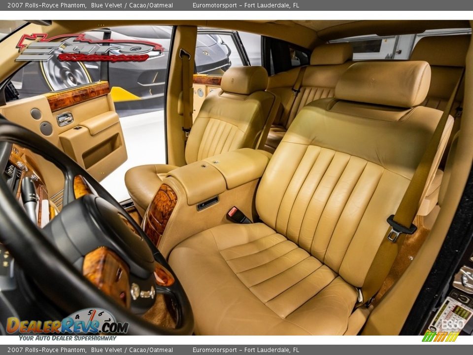 2007 Rolls-Royce Phantom Blue Velvet / Cacao/Oatmeal Photo #31