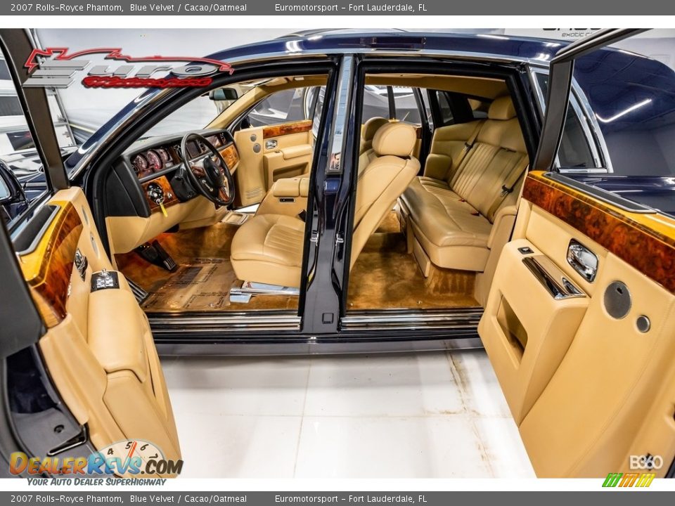 2007 Rolls-Royce Phantom Blue Velvet / Cacao/Oatmeal Photo #33