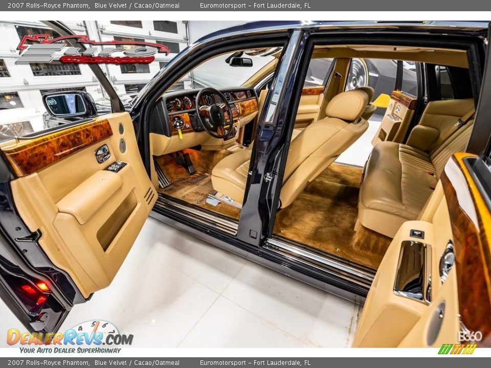 2007 Rolls-Royce Phantom Blue Velvet / Cacao/Oatmeal Photo #34