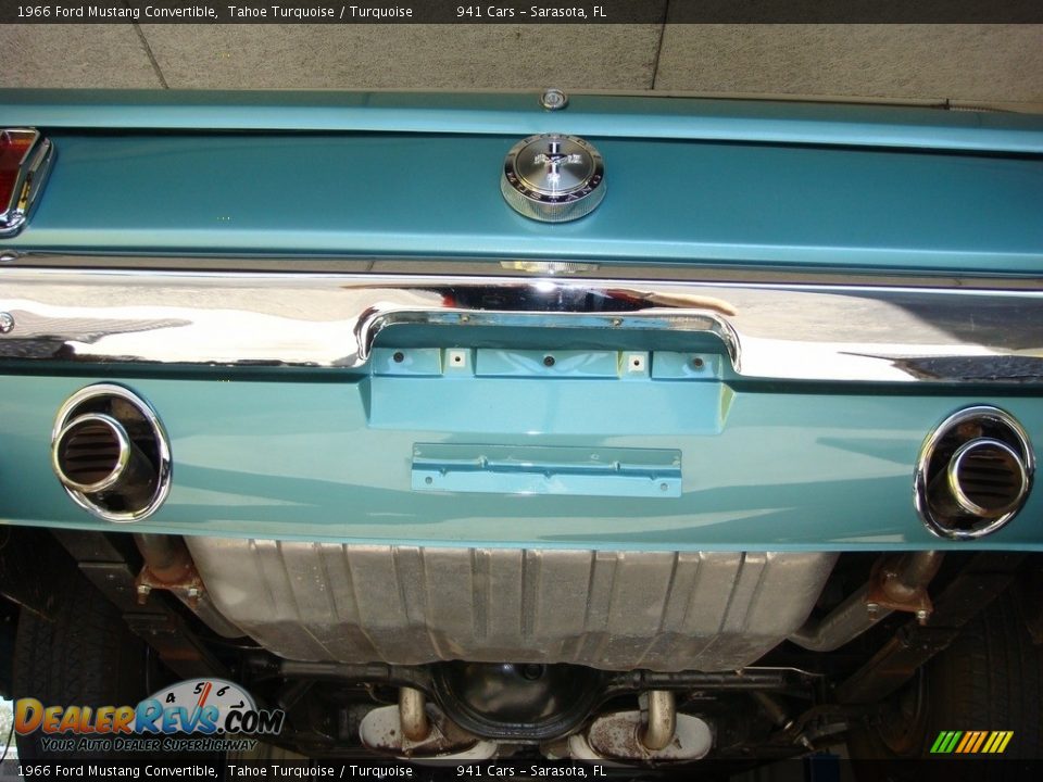 1966 Ford Mustang Convertible Tahoe Turquoise / Turquoise Photo #36