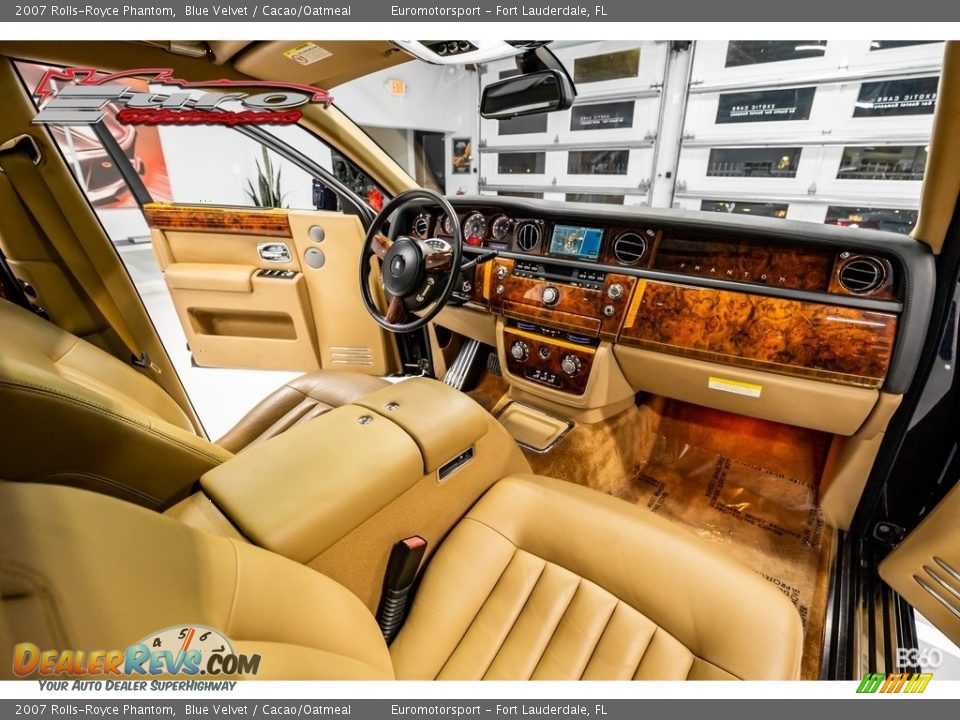 2007 Rolls-Royce Phantom Blue Velvet / Cacao/Oatmeal Photo #36