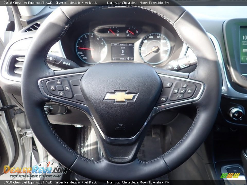 2018 Chevrolet Equinox LT AWD Silver Ice Metallic / Jet Black Photo #26