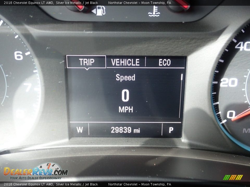 2018 Chevrolet Equinox LT AWD Silver Ice Metallic / Jet Black Photo #29