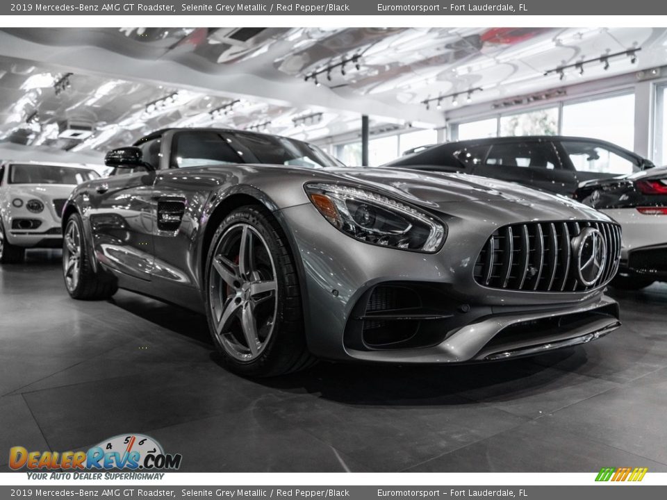 Selenite Grey Metallic 2019 Mercedes-Benz AMG GT Roadster Photo #2