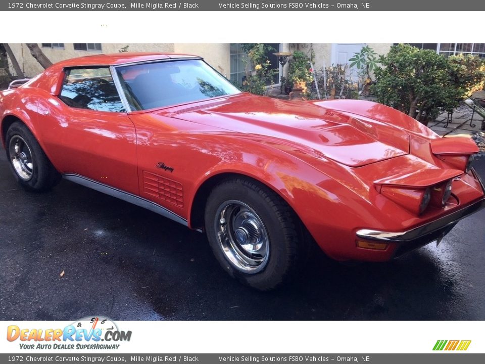 1972 Chevrolet Corvette Stingray Coupe Mille Miglia Red / Black Photo #7