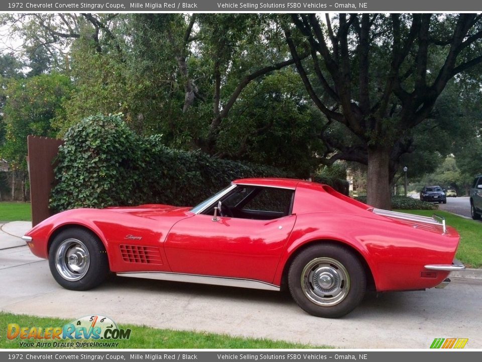 1972 Chevrolet Corvette Stingray Coupe Mille Miglia Red / Black Photo #8