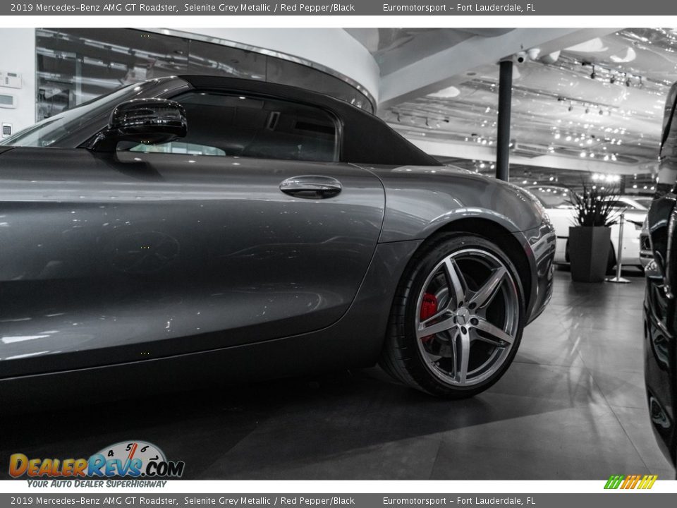 2019 Mercedes-Benz AMG GT Roadster Selenite Grey Metallic / Red Pepper/Black Photo #6
