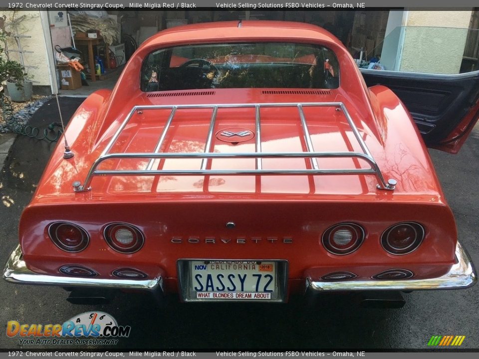 1972 Chevrolet Corvette Stingray Coupe Mille Miglia Red / Black Photo #11