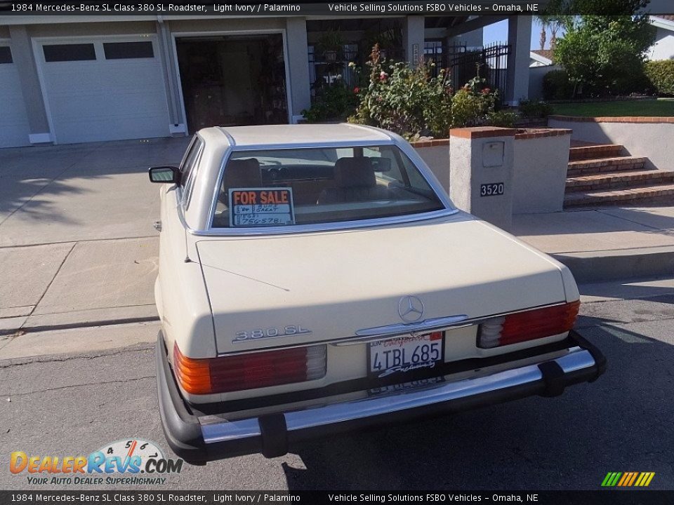 1984 Mercedes-Benz SL Class 380 SL Roadster Light Ivory / Palamino Photo #5