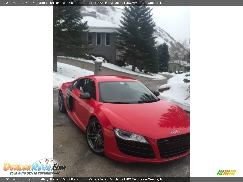 2012 Audi R8 5.2 FSI quattro Brilliant Red / Black Photo #6