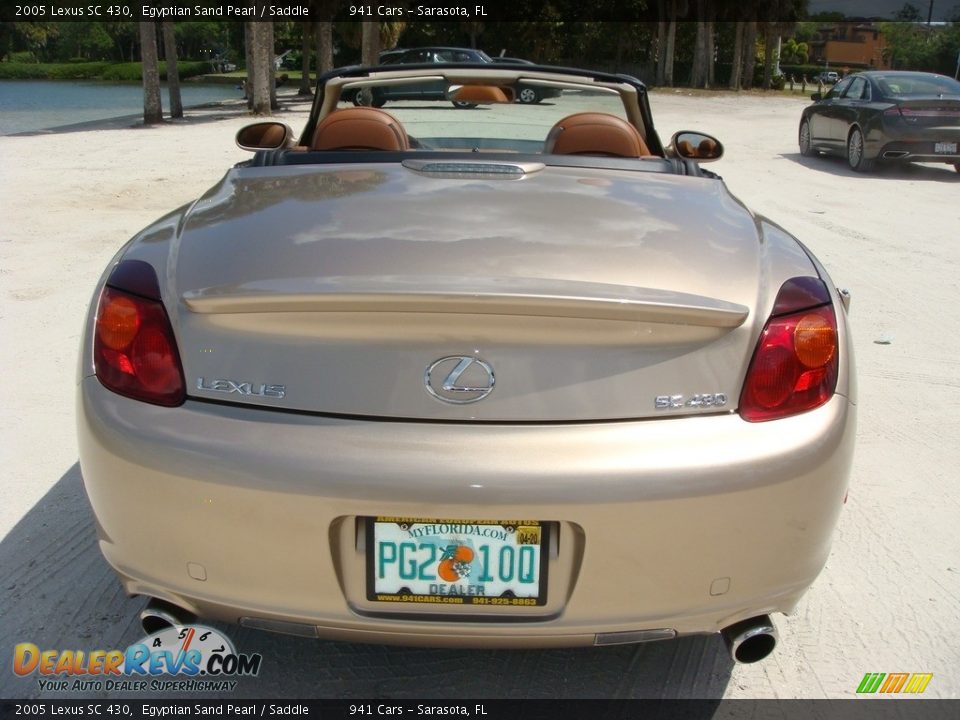 2005 Lexus SC 430 Egyptian Sand Pearl / Saddle Photo #6