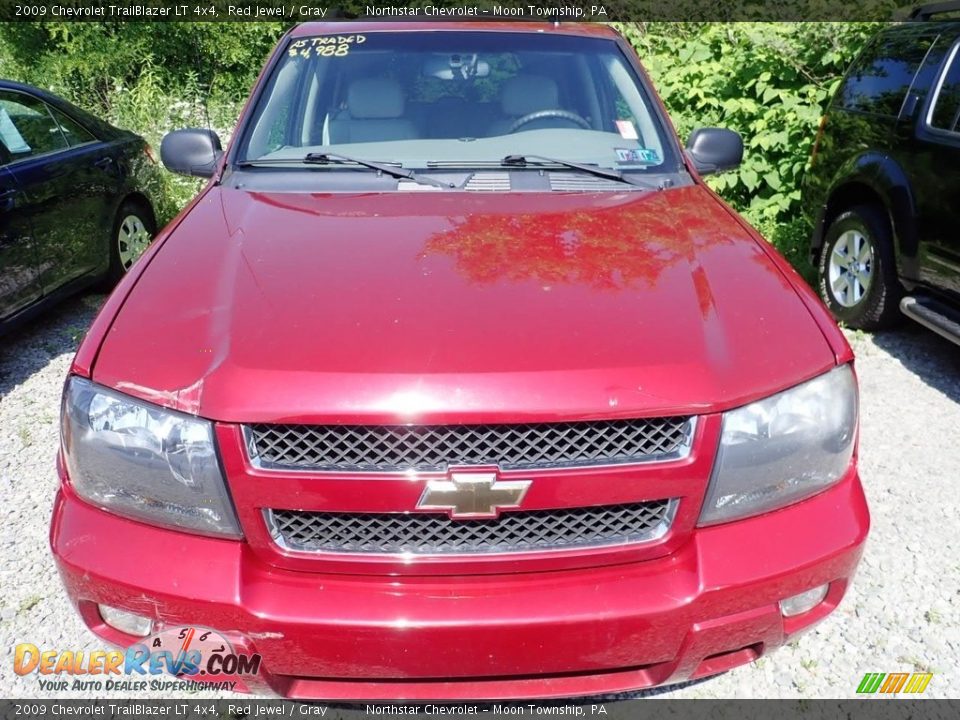 2009 Chevrolet TrailBlazer LT 4x4 Red Jewel / Gray Photo #4