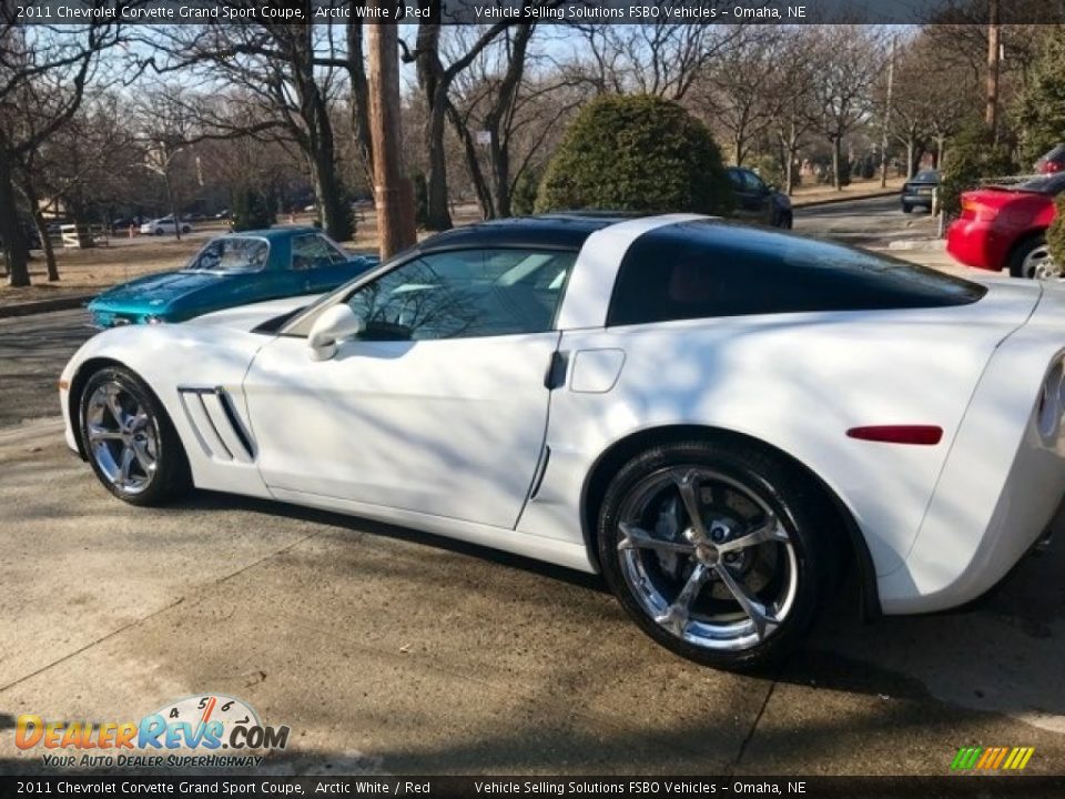 2011 Chevrolet Corvette Grand Sport Coupe Arctic White / Red Photo #18