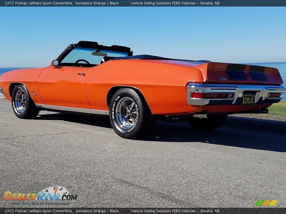 Sundance Orange 1972 Pontiac LeMans Sport Convertible Photo #3