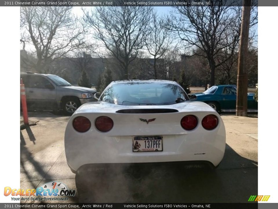 2011 Chevrolet Corvette Grand Sport Coupe Arctic White / Red Photo #25