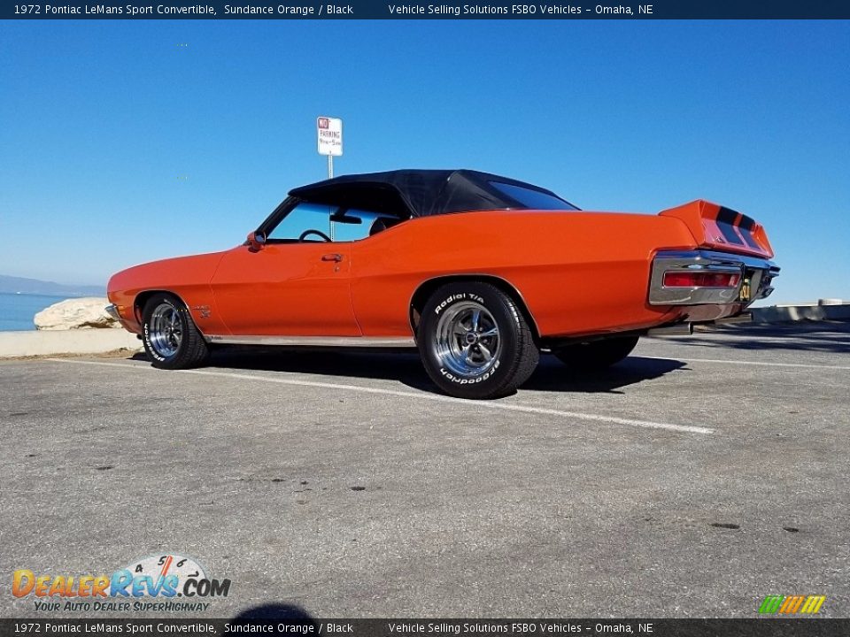 Sundance Orange 1972 Pontiac LeMans Sport Convertible Photo #8