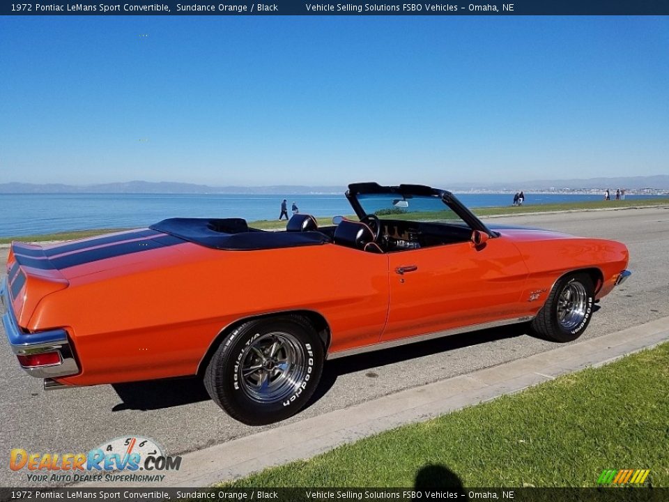 Sundance Orange 1972 Pontiac LeMans Sport Convertible Photo #10