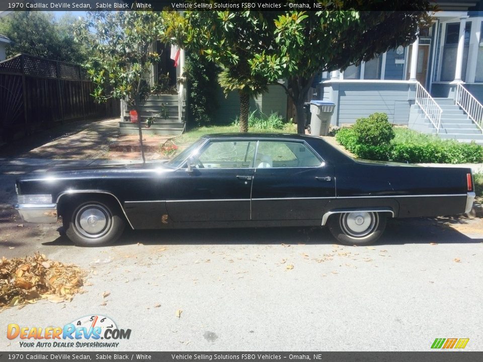 Sable Black 1970 Cadillac DeVille Sedan Photo #1