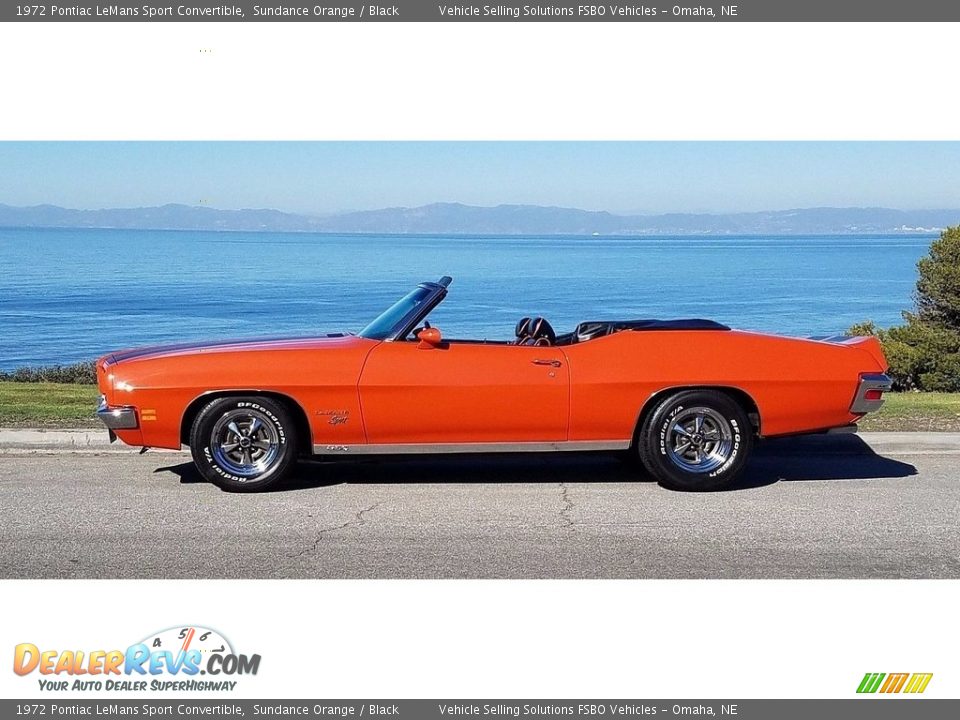 Sundance Orange 1972 Pontiac LeMans Sport Convertible Photo #11