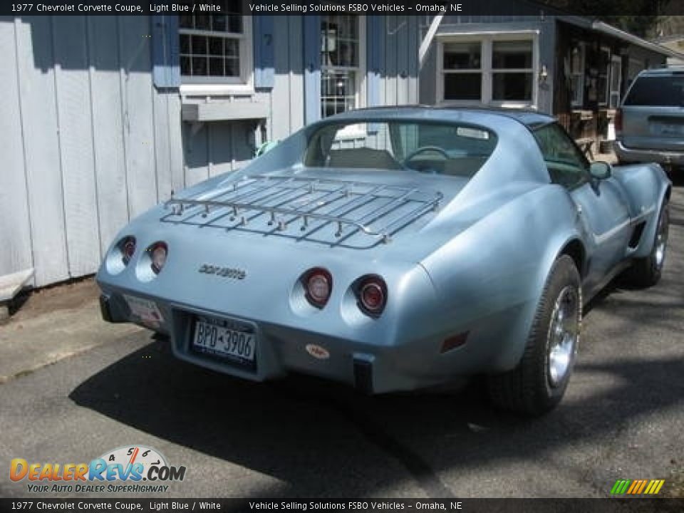 1977 Chevrolet Corvette Coupe Light Blue / White Photo #5