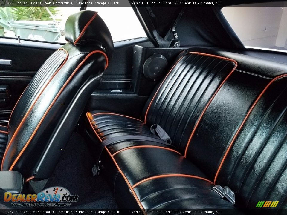 Rear Seat of 1972 Pontiac LeMans Sport Convertible Photo #21