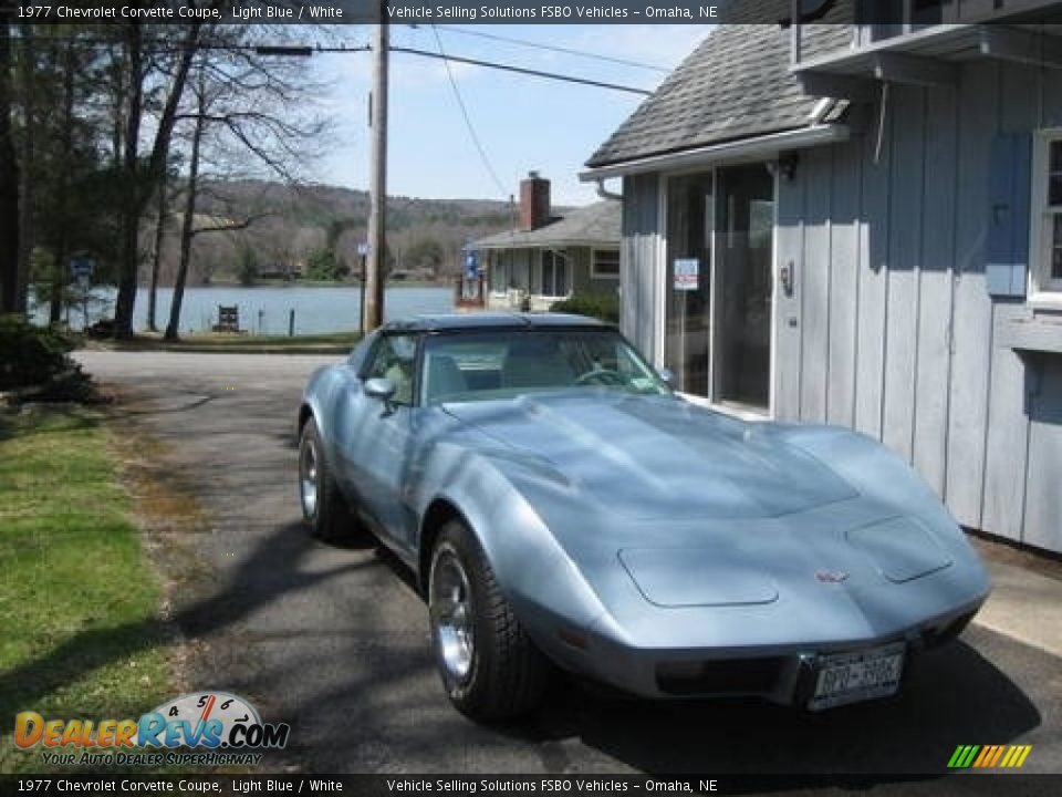 1977 Chevrolet Corvette Coupe Light Blue / White Photo #7