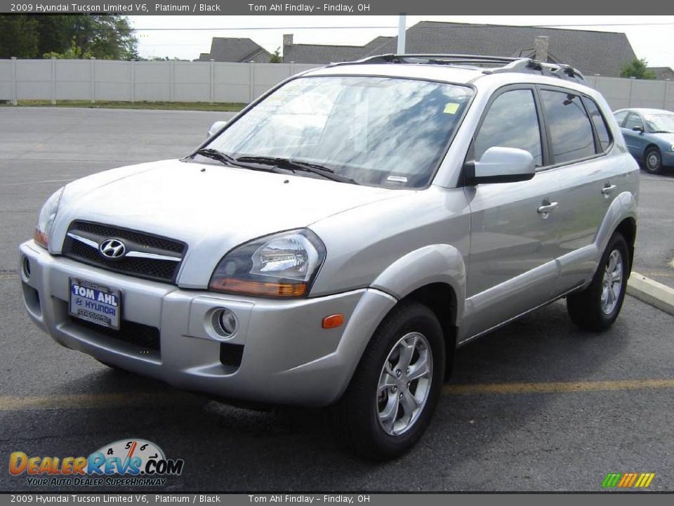 2009 Hyundai Tucson Limited V6 Platinum / Black Photo #3