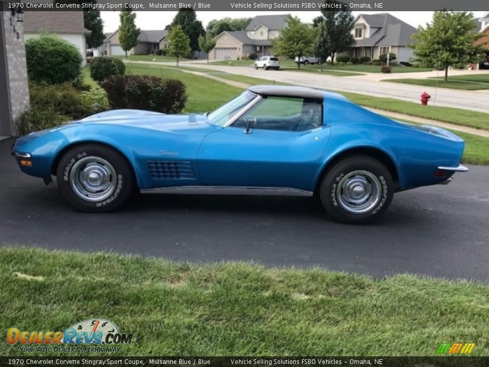 Mulsanne Blue 1970 Chevrolet Corvette Stingray Sport Coupe Photo #6