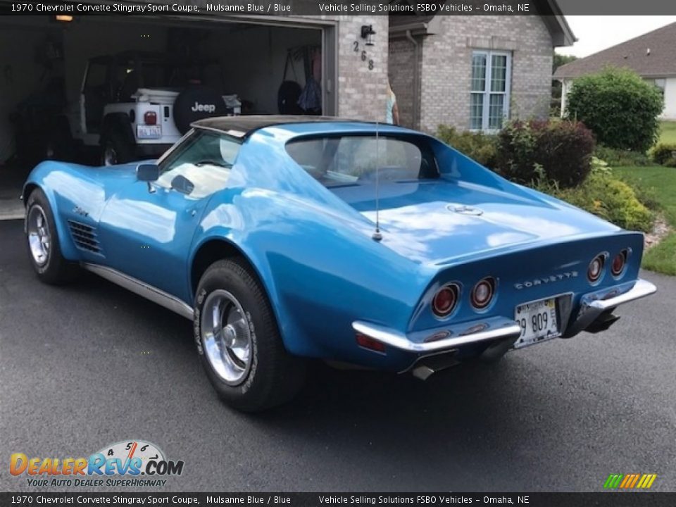 1970 Chevrolet Corvette Stingray Sport Coupe Mulsanne Blue / Blue Photo #8