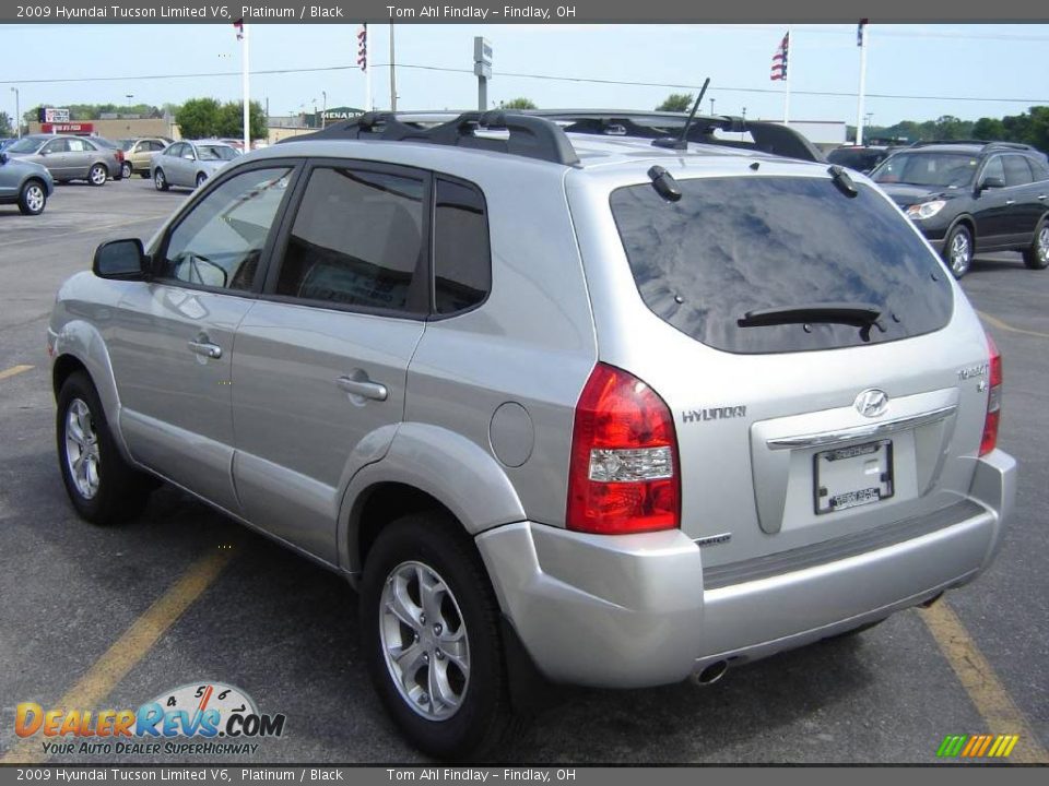 2009 Hyundai Tucson Limited V6 Platinum / Black Photo #5