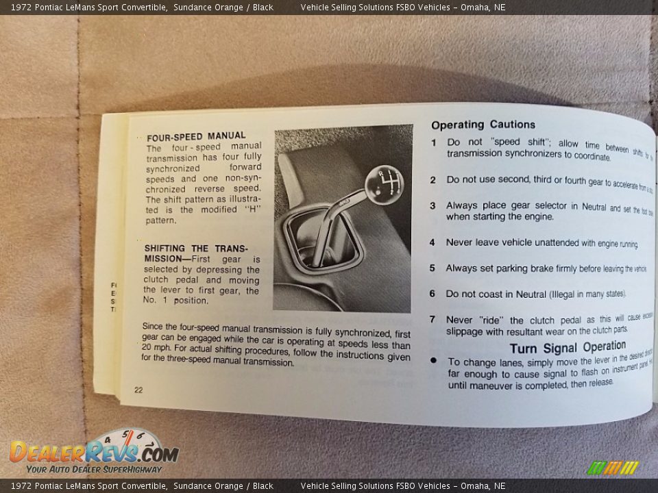 Books/Manuals of 1972 Pontiac LeMans Sport Convertible Photo #32